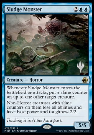 Sludge Monster (Promo Pack) [Innistrad: Midnight Hunt Promos] | Gaming Infinity