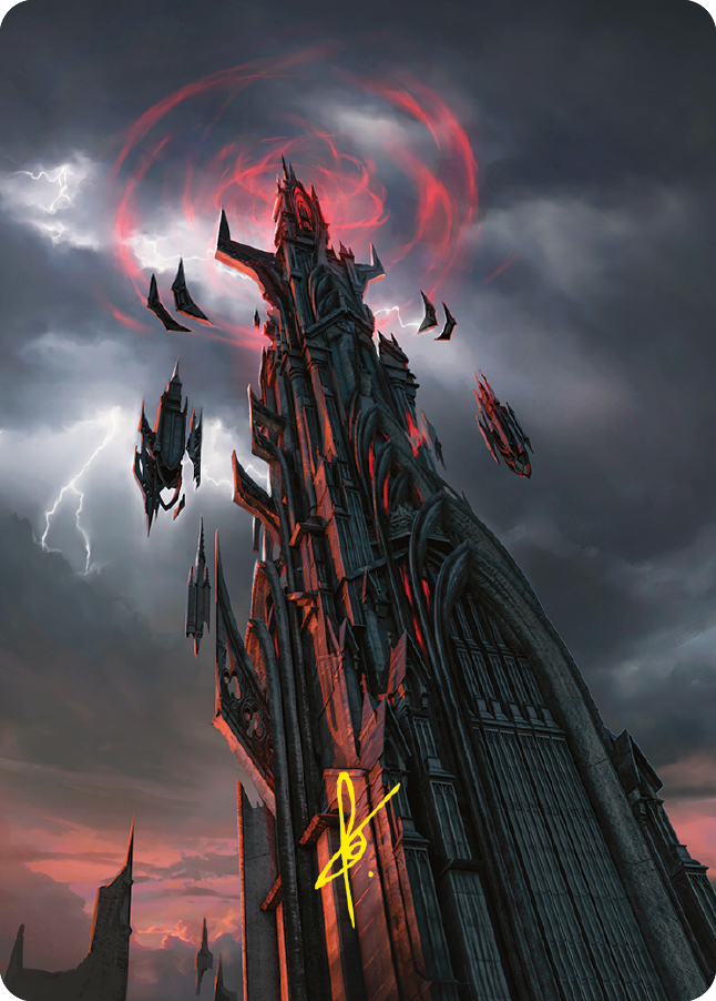 Barad-dur Art Card (Gold-Stamped Signature) [The Lord of the Rings: Tales of Middle-earth Art Series] | Gaming Infinity