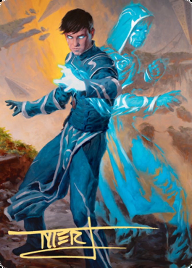 Jace, Mirror Mage 1 Art Card (Gold-Stamped Signature) [Zendikar Rising Art Series] | Gaming Infinity