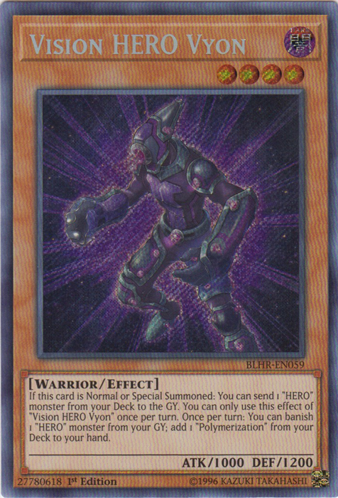 Vision HERO Vyon [BLHR-EN059] Secret Rare | Gaming Infinity