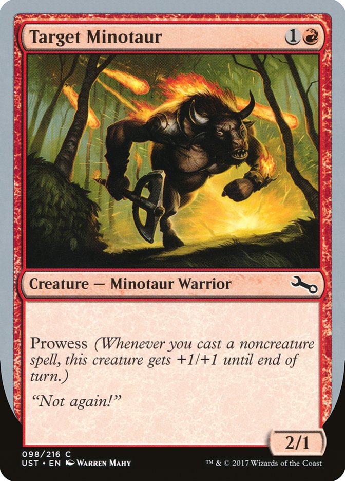 Target Minotaur (Fire Art) [Unstable] | Gaming Infinity