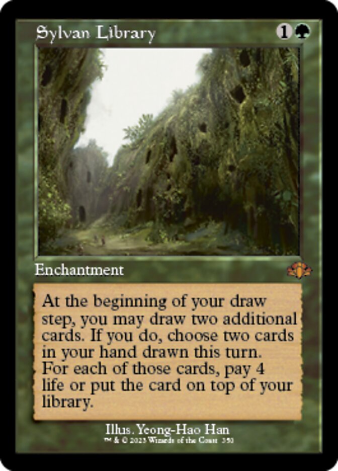 Sylvan Library (Retro) [Dominaria Remastered] | Gaming Infinity