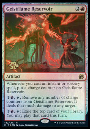 Geistflame Reservoir [Innistrad: Midnight Hunt Prerelease Promos] | Gaming Infinity