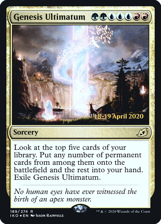 Genesis Ultimatum  [Ikoria: Lair of Behemoths Prerelease Promos] | Gaming Infinity