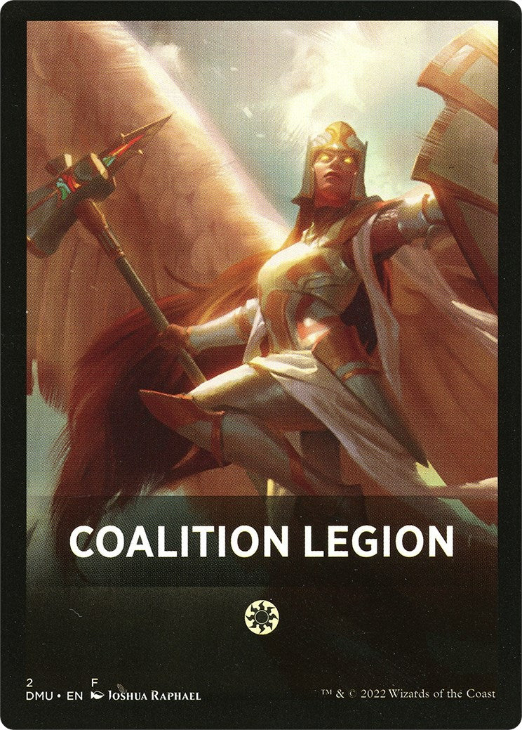 Coalition Legion Theme Card [Dominaria United Tokens] | Gaming Infinity