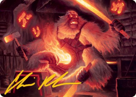 Kami of Industry Art Card (Gold-Stamped Signature) [Kamigawa: Neon Dynasty Art Series] | Gaming Infinity