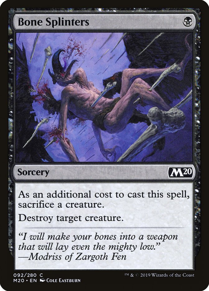 Bone Splinters [Core Set 2020] | Gaming Infinity