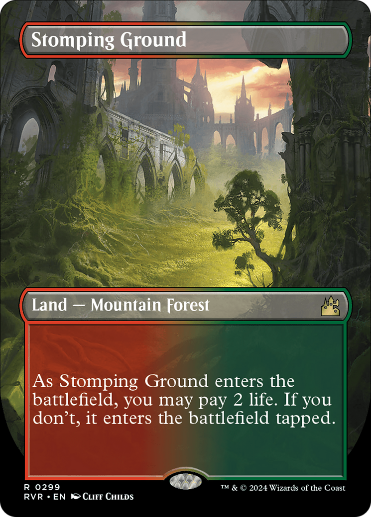 Stomping Ground (Borderless) [Ravnica Remastered] | Gaming Infinity