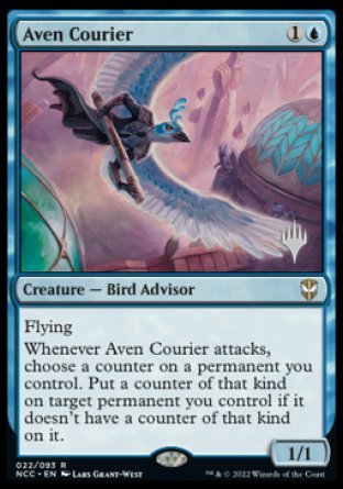 Aven Courier (Promo Pack) [Streets of New Capenna Commander Promos] | Gaming Infinity