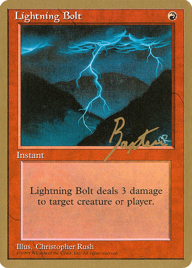 Lightning Bolt (George Baxter) [Pro Tour Collector Set] | Gaming Infinity