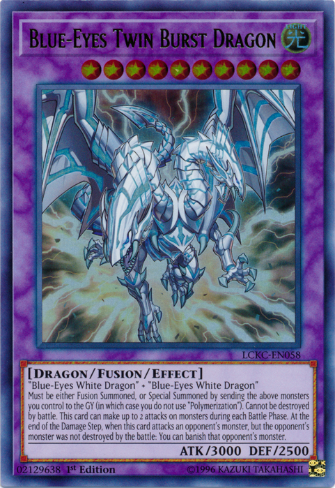 Blue-Eyes Twin Burst Dragon [LCKC-EN058] Ultra Rare | Gaming Infinity