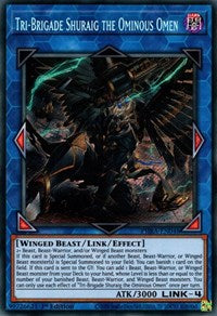 Tri-Brigade Shuraig the Ominous Omen [PHRA-EN048] Secret Rare | Gaming Infinity