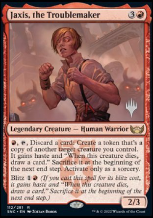 Jaxis, the Troublemaker (Promo Pack) [Streets of New Capenna Promos] | Gaming Infinity