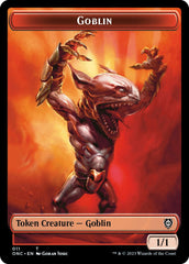 Rebel // Goblin Double-Sided Token [Phyrexia: All Will Be One Commander Tokens] | Gaming Infinity