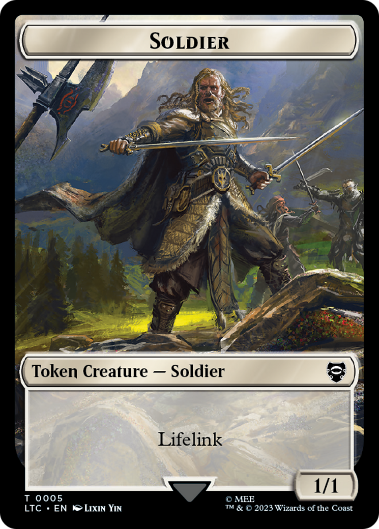 Soldier // Food Token [The Lord of the Rings: Tales of Middle-Earth Commander Tokens] | Gaming Infinity