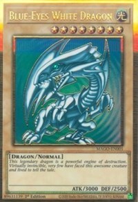 Blue-Eyes White Dragon [MAGO-EN001] Gold Rare | Gaming Infinity