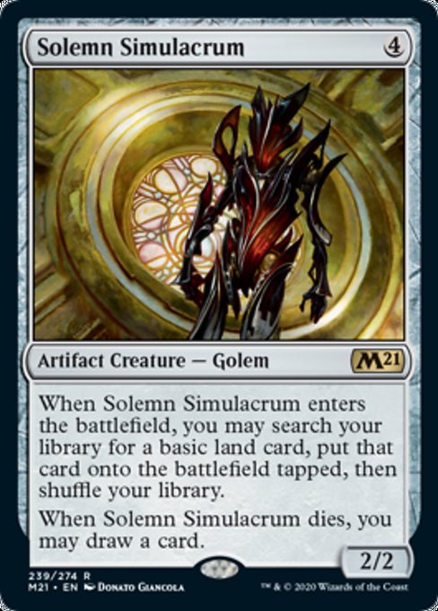 Solemn Simulacrum [Core Set 2021] | Gaming Infinity