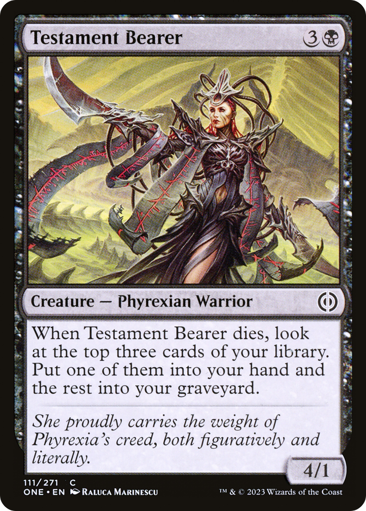 Testament Bearer [Phyrexia: All Will Be One] | Gaming Infinity