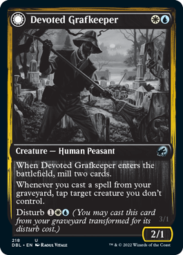 Devoted Grafkeeper // Departed Soulkeeper [Innistrad: Double Feature] | Gaming Infinity