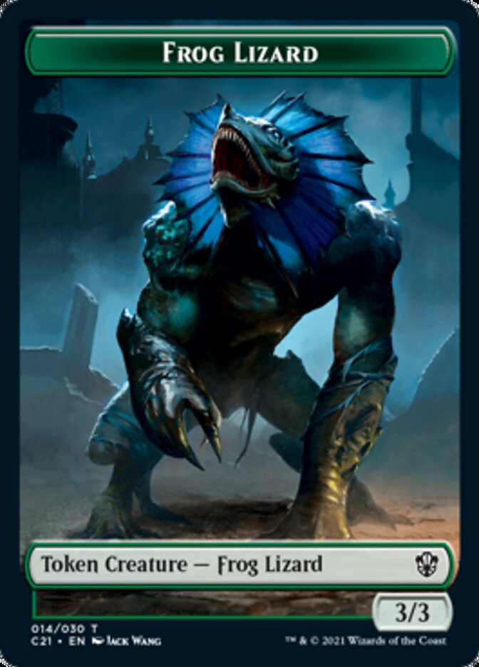 Frog Lizard // Elephant Token [Commander 2021 Tokens] | Gaming Infinity