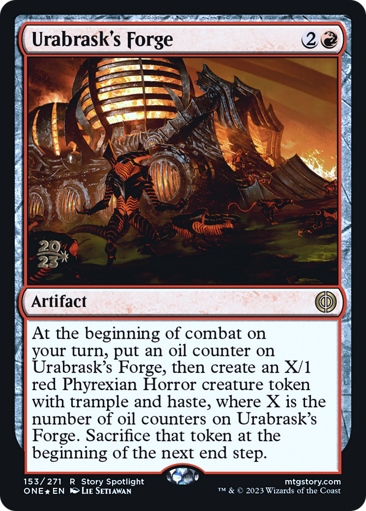 Urabrask's Forge [Phyrexia: All Will Be One Prerelease Promos] | Gaming Infinity