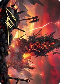 Immersturm Skullcairn Art Card (Gold-Stamped Signature) [Kaldheim: Art Series] | Gaming Infinity