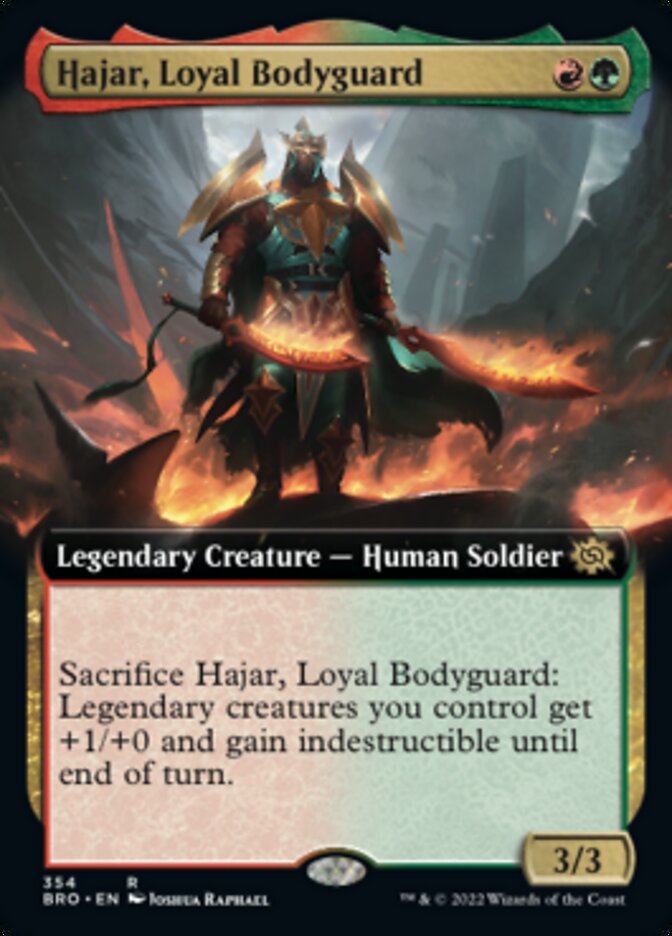 Hajar, Loyal Bodyguard (Extended Art) [The Brothers' War] | Gaming Infinity