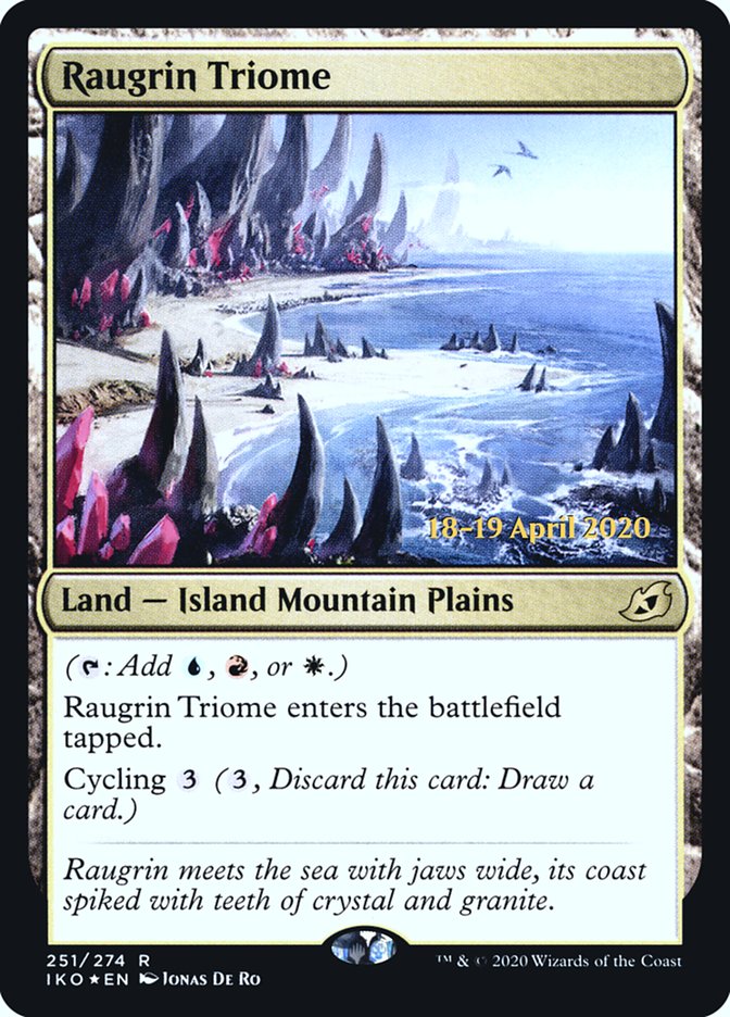 Raugrin Triome  [Ikoria: Lair of Behemoths Prerelease Promos] | Gaming Infinity