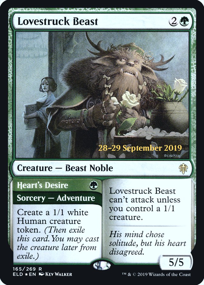 Lovestruck Beast // Heart's Desire  [Throne of Eldraine Prerelease Promos] | Gaming Infinity