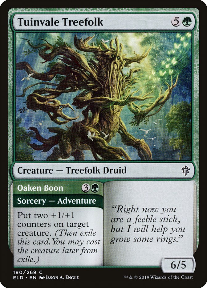 Tuinvale Treefolk // Oaken Boon [Throne of Eldraine] | Gaming Infinity