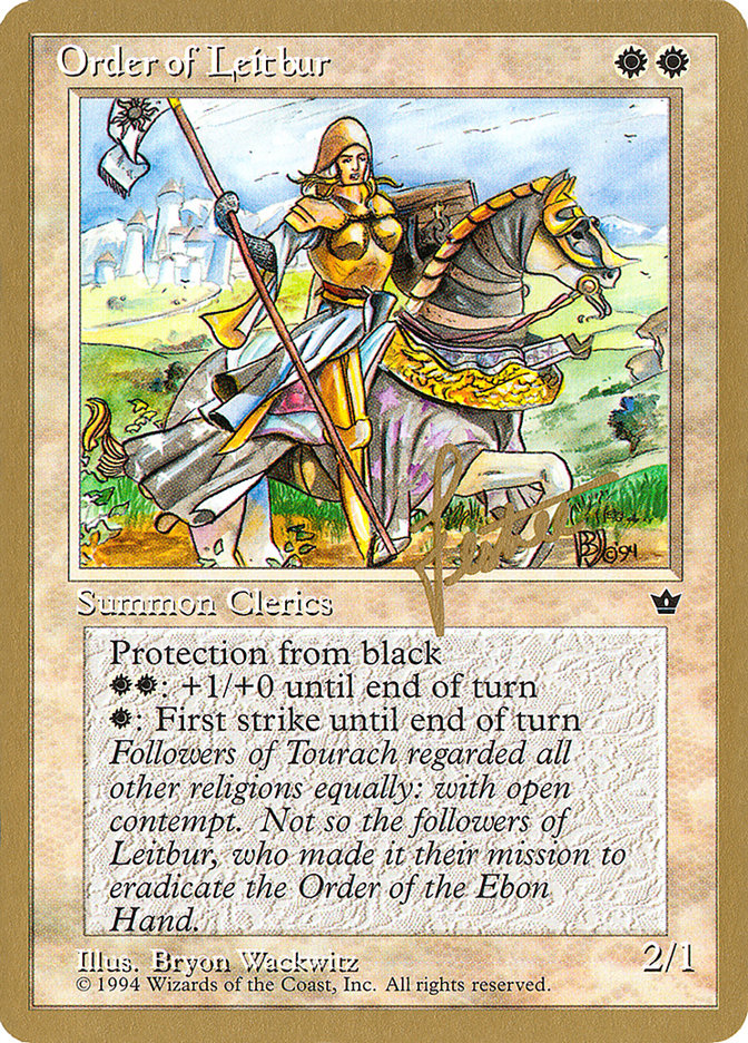 Order of Leitbur (Female) (Bertrand Lestree) [Pro Tour Collector Set] | Gaming Infinity