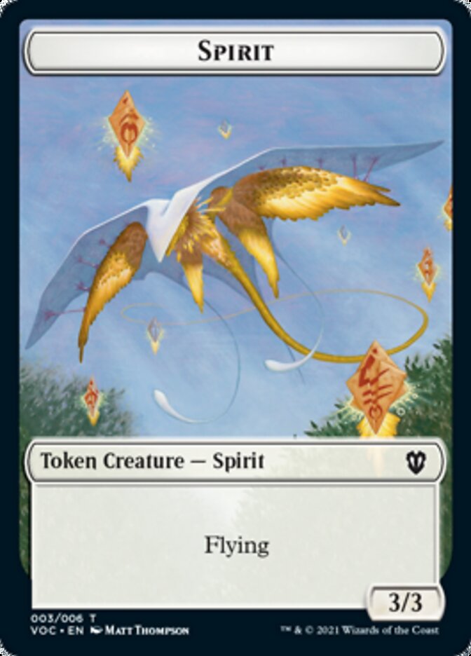 Spirit (003) // Thopter Double-sided Token [Innistrad: Crimson Vow Commander Tokens] | Gaming Infinity