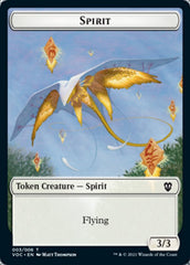 Spirit (003) // Thopter Double-sided Token [Innistrad: Crimson Vow Commander Tokens] | Gaming Infinity