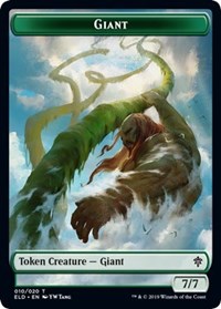 Giant // Food (17) Double-sided Token [Throne of Eldraine Tokens] | Gaming Infinity