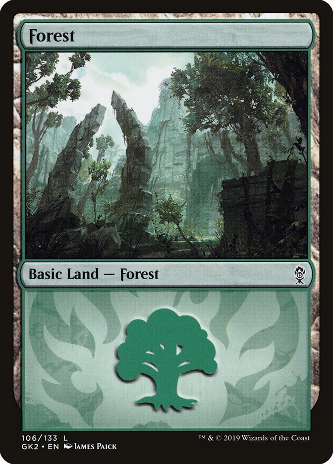 Forest (106) [Ravnica Allegiance Guild Kit] | Gaming Infinity