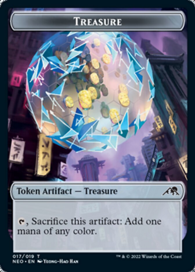 Treasure Token [Kamigawa: Neon Dynasty Tokens] | Gaming Infinity