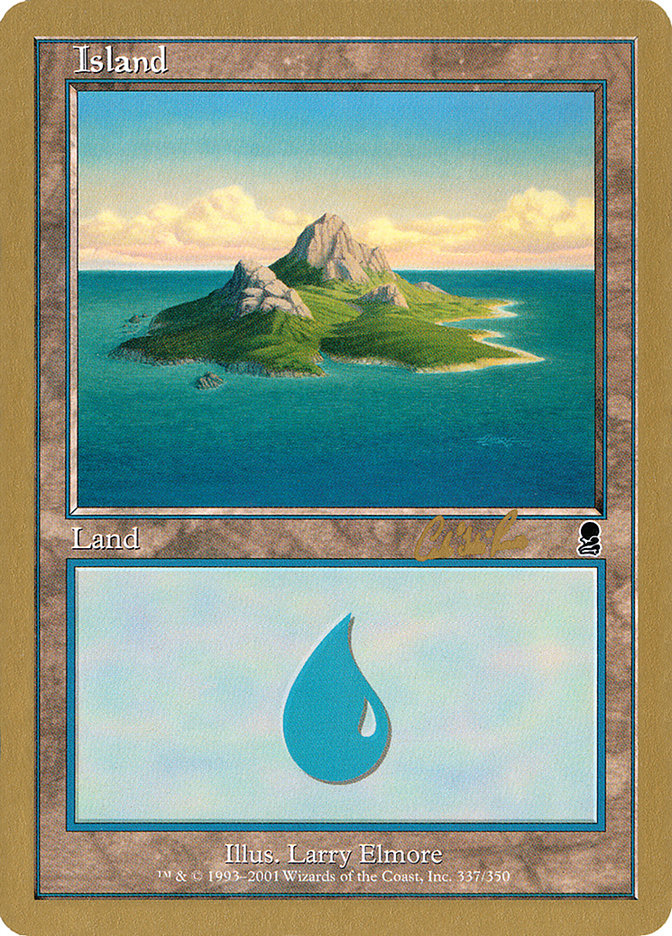 Island (cr337a) (Carlos Romao) [World Championship Decks 2002] | Gaming Infinity