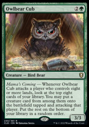 Owlbear Cub [Commander Legends: Battle for Baldur's Gate] | Gaming Infinity