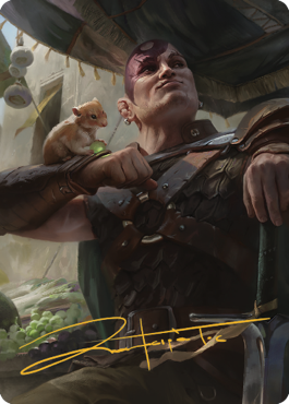 Minsc & Boo, Timeless Heroes Art Card (38) (Gold-Stamped Signature) [Commander Legends: Battle for Baldur's Gate Art Series] | Gaming Infinity