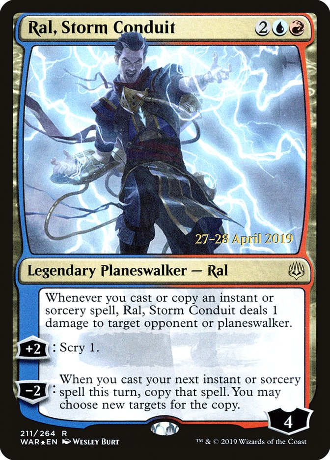 Ral, Storm Conduit  [War of the Spark Prerelease Promos] | Gaming Infinity