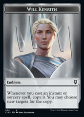 Will Kenrith Emblem // Copy Double-sided Token [Commander Legends: Battle for Baldur's Gate Tokens] | Gaming Infinity