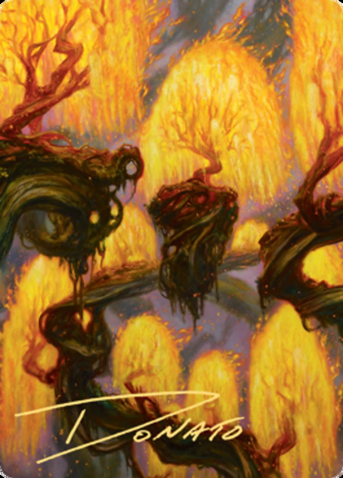 Grove of the Burnwillows Art Card (Gold-Stamped Signature) [Zendikar Rising Art Series] | Gaming Infinity