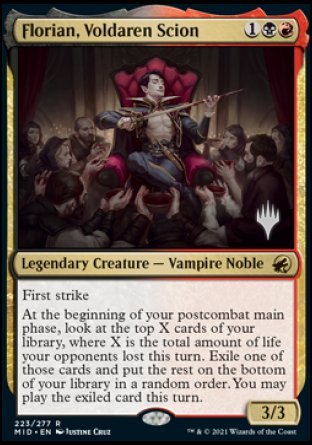 Florian, Voldaren Scion (Promo Pack) [Innistrad: Midnight Hunt Promos] | Gaming Infinity