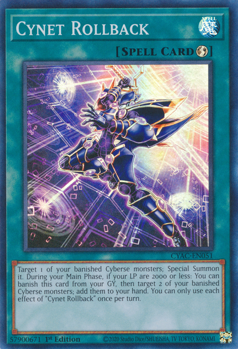 Cynet Rollback [CYAC-EN051] Super Rare | Gaming Infinity