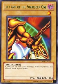 Left Arm of the Forbidden One (Green) [Duelist League Promo] [DL11-EN005] | Gaming Infinity