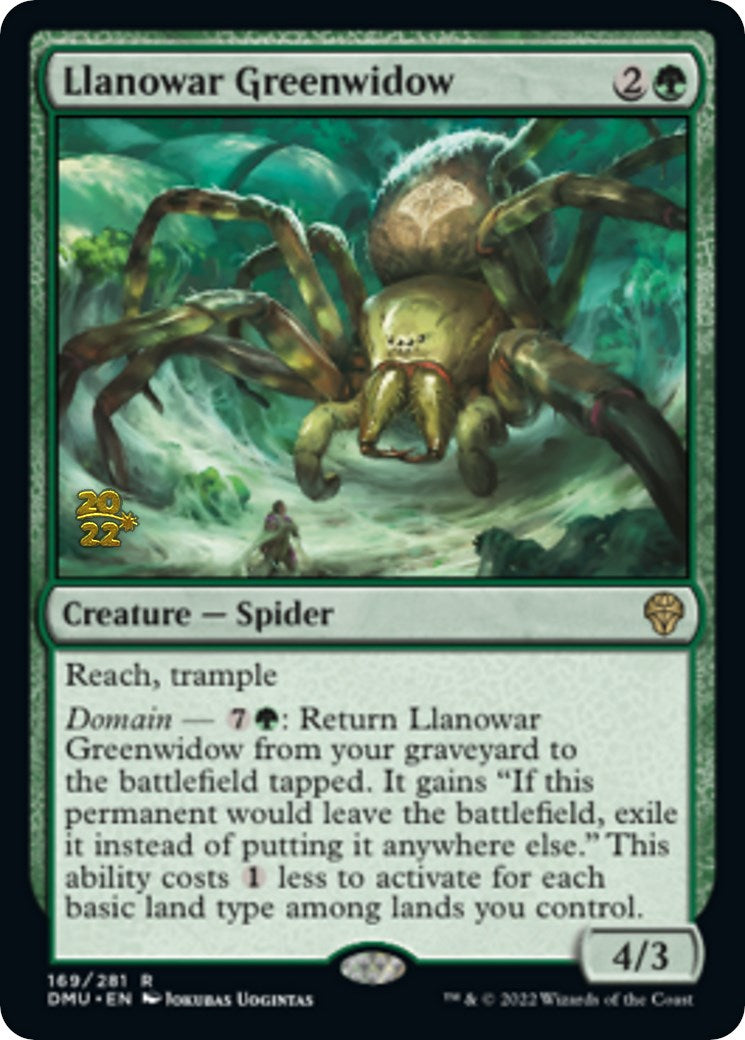 Llanowar Greenwidow [Dominaria United Prerelease Promos] | Gaming Infinity