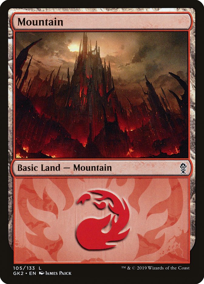 Mountain (105) [Ravnica Allegiance Guild Kit] | Gaming Infinity