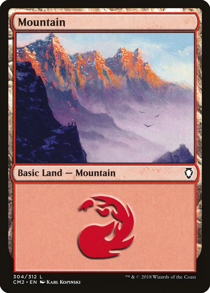 Mountain (304) [Commander Anthology Volume II] | Gaming Infinity