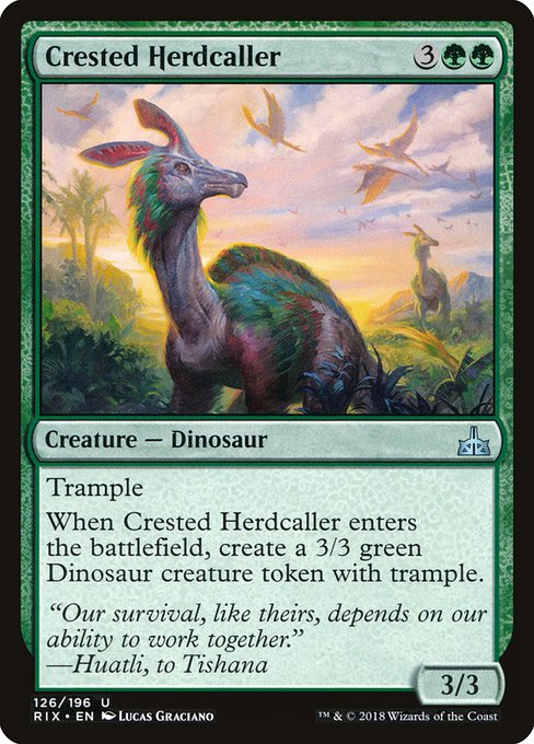 Crested Herdcaller [Rivals of Ixalan] | Gaming Infinity