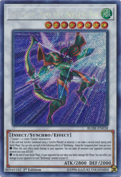 Battlewasp - Hama the Conquering Bow [BLHR-EN038] Secret Rare | Gaming Infinity